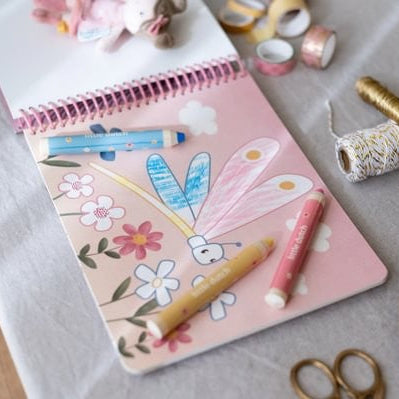 Libro mágico jardín de Rosa con lápices - Little Dutch