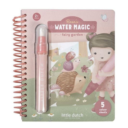 Libro mágico agua Rosa Fairy Gardens - Little Dutch