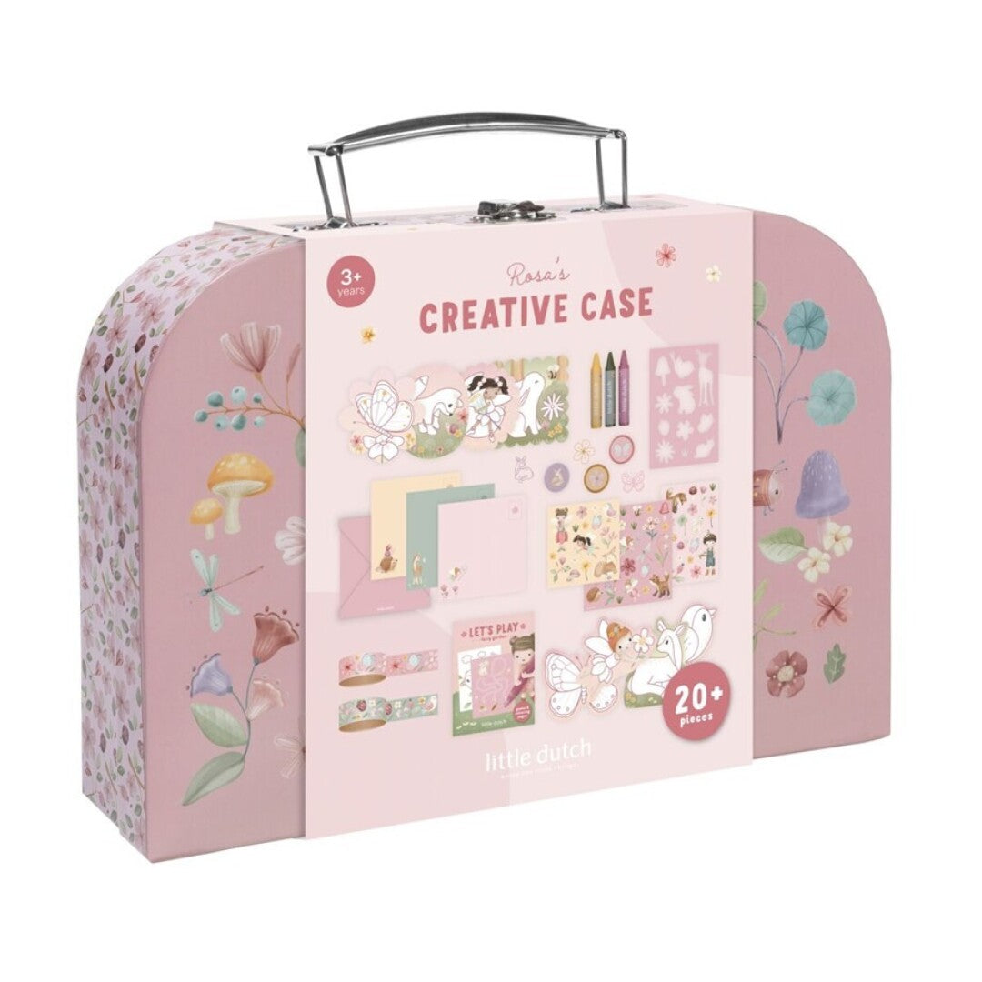 Maleta de creatividad Rosa Fairy Gardens - Little Dutch