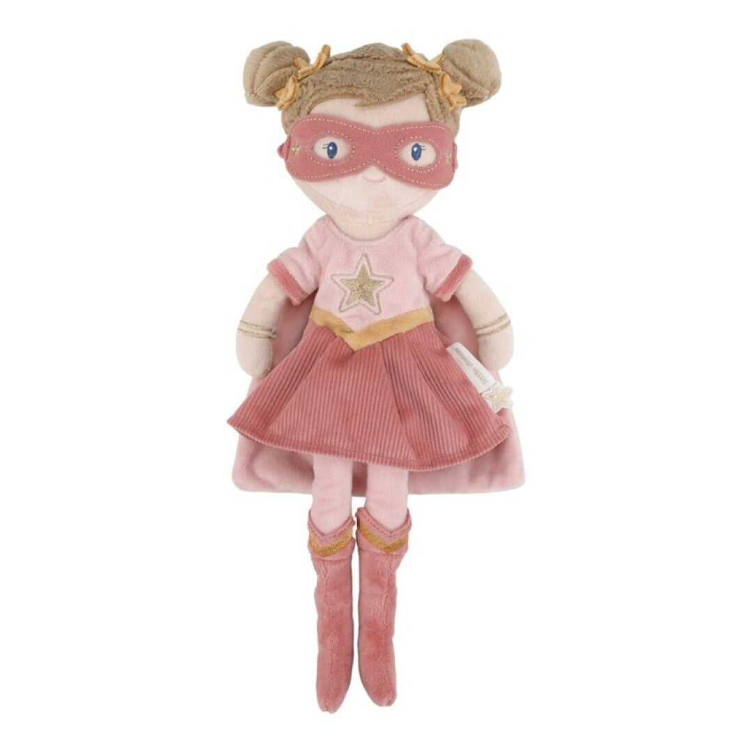 Rosa Superheroína Muñeca Blandita - Little Dutch