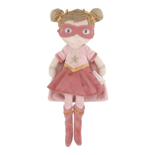 Rosa Superheroína Muñeca Blandita - Little Dutch