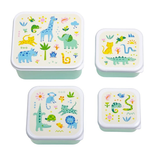 Set 4 cajitas almuerzo Jungla - A Little Lovely Company