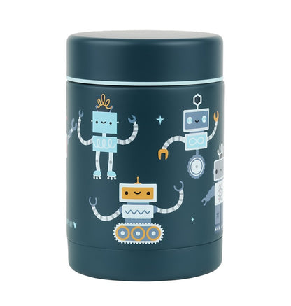 Termo acero isotérmico Robots 300ml - A Little Lovely Company
