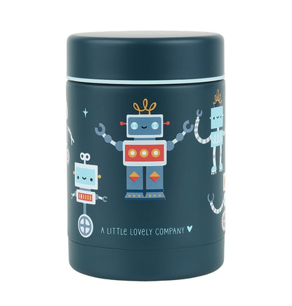 Termo acero isotérmico Robots 300ml - A Little Lovely Company