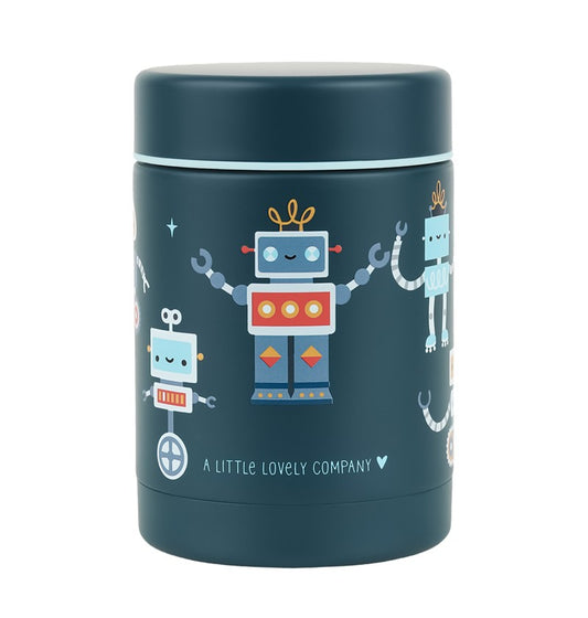 Termo acero isotérmico Robots 300ml - A Little Lovely Company