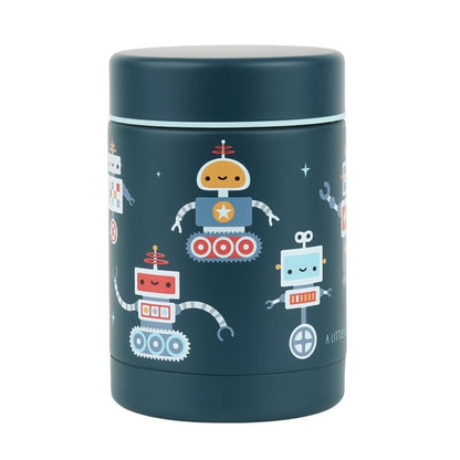 Termo acero isotérmico Robots 300ml - A Little Lovely Company