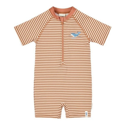 Mono baño manga corta Brown Stripe - Little Dutch