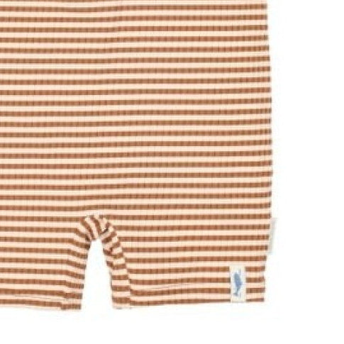 Mono baño manga corta Brown Stripe - Little Dutch