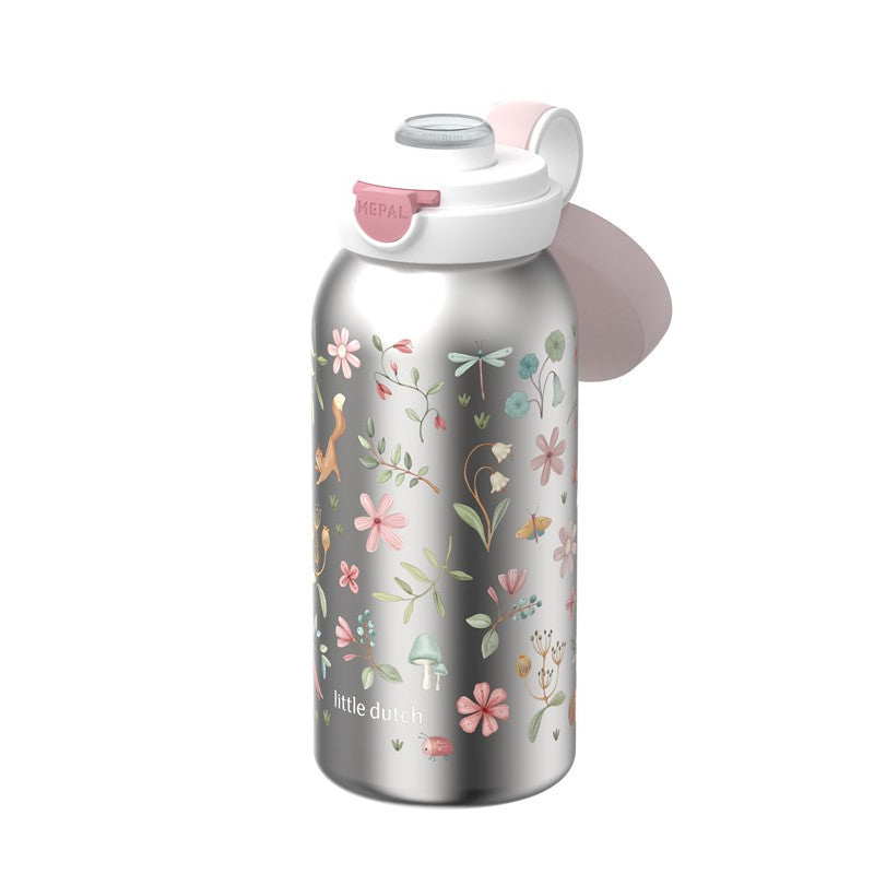 Botella Flip Cap Acero Fairy Wonders 600ml - Little Dutch x Mepal