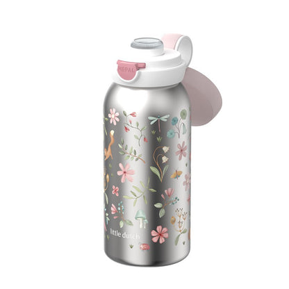 Botella Flip Cap Acero Fairy Wonders 600ml - Little Dutch x Mepal