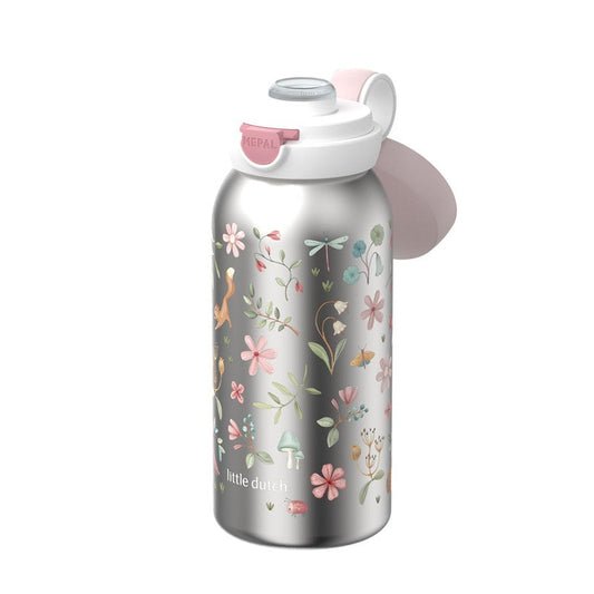 Botella Flip Cap Acero Fairy Wonders 600ml - Little Dutch x Mepal