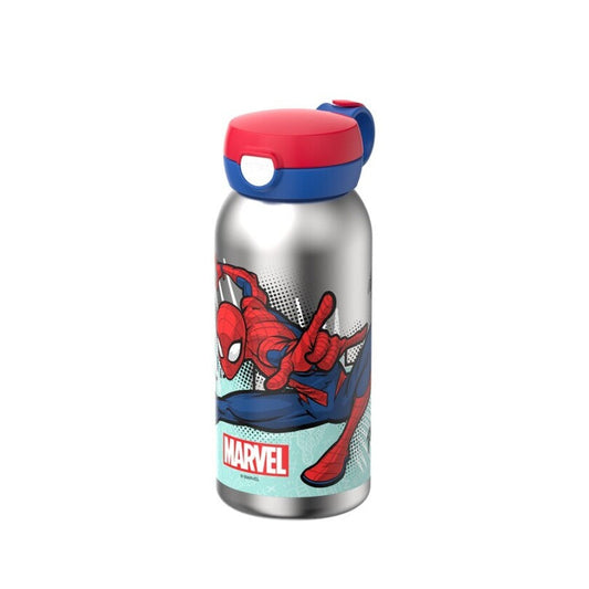 Botella Flip Cap Acero Spiderman 600ml - Mepal