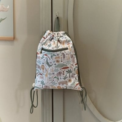 Mochila Saco Gym Safari Friends - Little Dutch