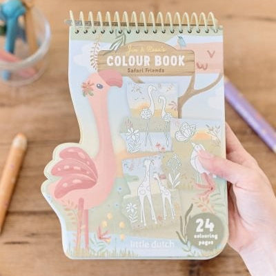 Libro colorear espiral Flamenco  - Little Dutch