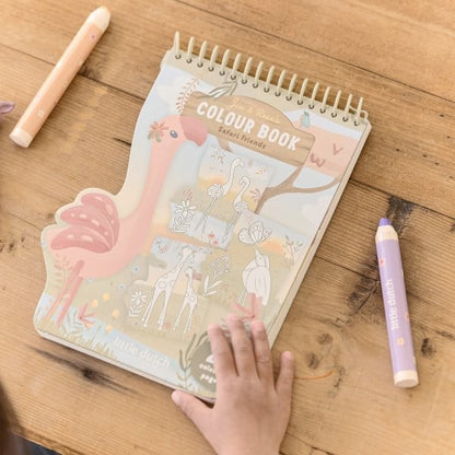 Libro colorear espiral Flamenco  - Little Dutch