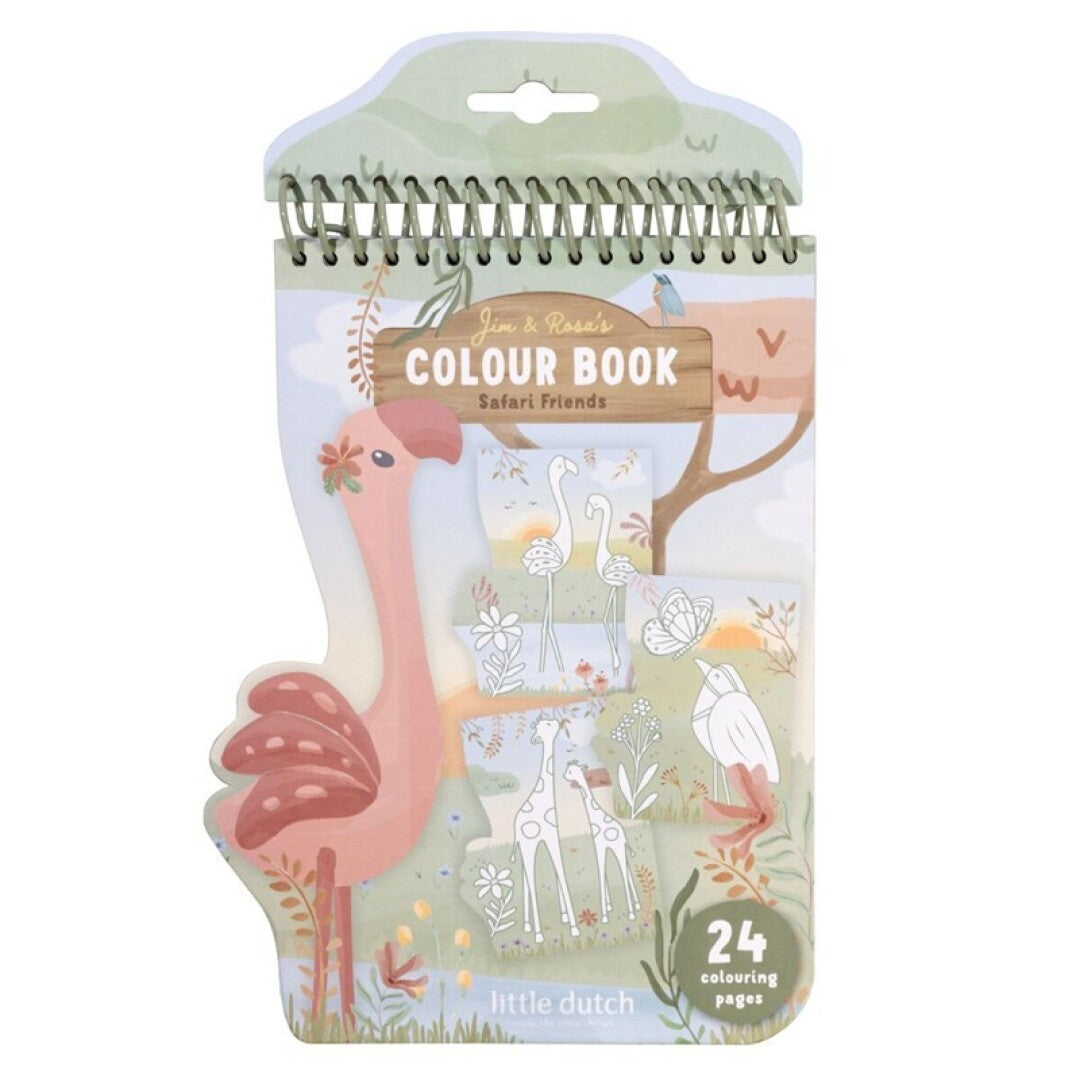 Libro colorear espiral Flamenco  - Little Dutch