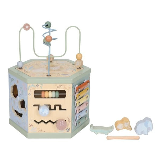 Cubo actividades Hexagonal Safari Friends - Little Dutch
