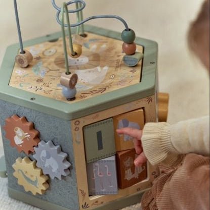 Cubo actividades Hexagonal Safari Friends - Little Dutch