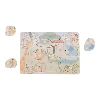 Puzzle con sonido Safari Friends - Little Dutch
