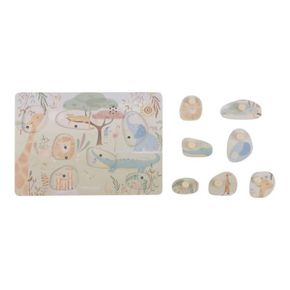Puzzle con sonido Safari Friends - Little Dutch