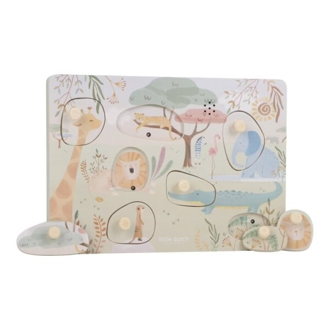 Puzzle con sonido Safari Friends - Little Dutch