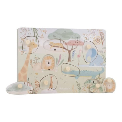 Puzzle con sonido Safari Friends - Little Dutch