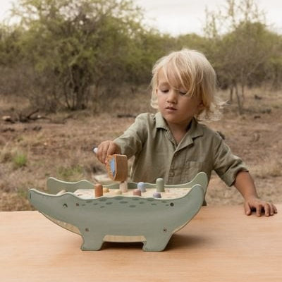Banco golpeo Cocodrilo Safari Friends - Little Dutch
