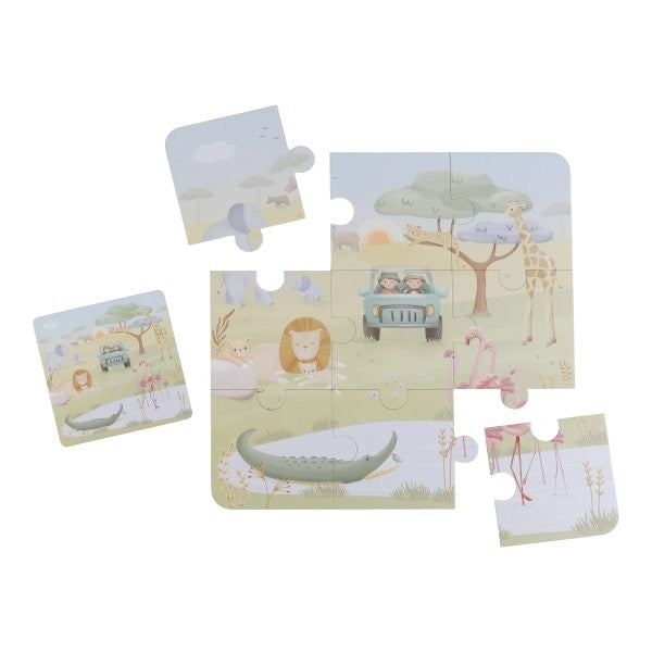 Puzzle 6 en 1 Safari Friends - Little Dutch