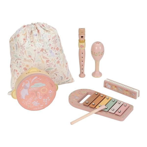 Set Musical Rosa Safari Friends - Little Dutch