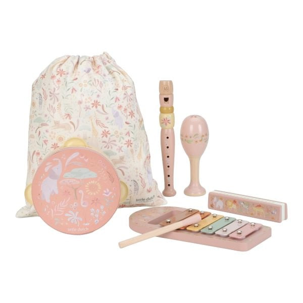 Set Musical Rosa Safari Friends - Little Dutch