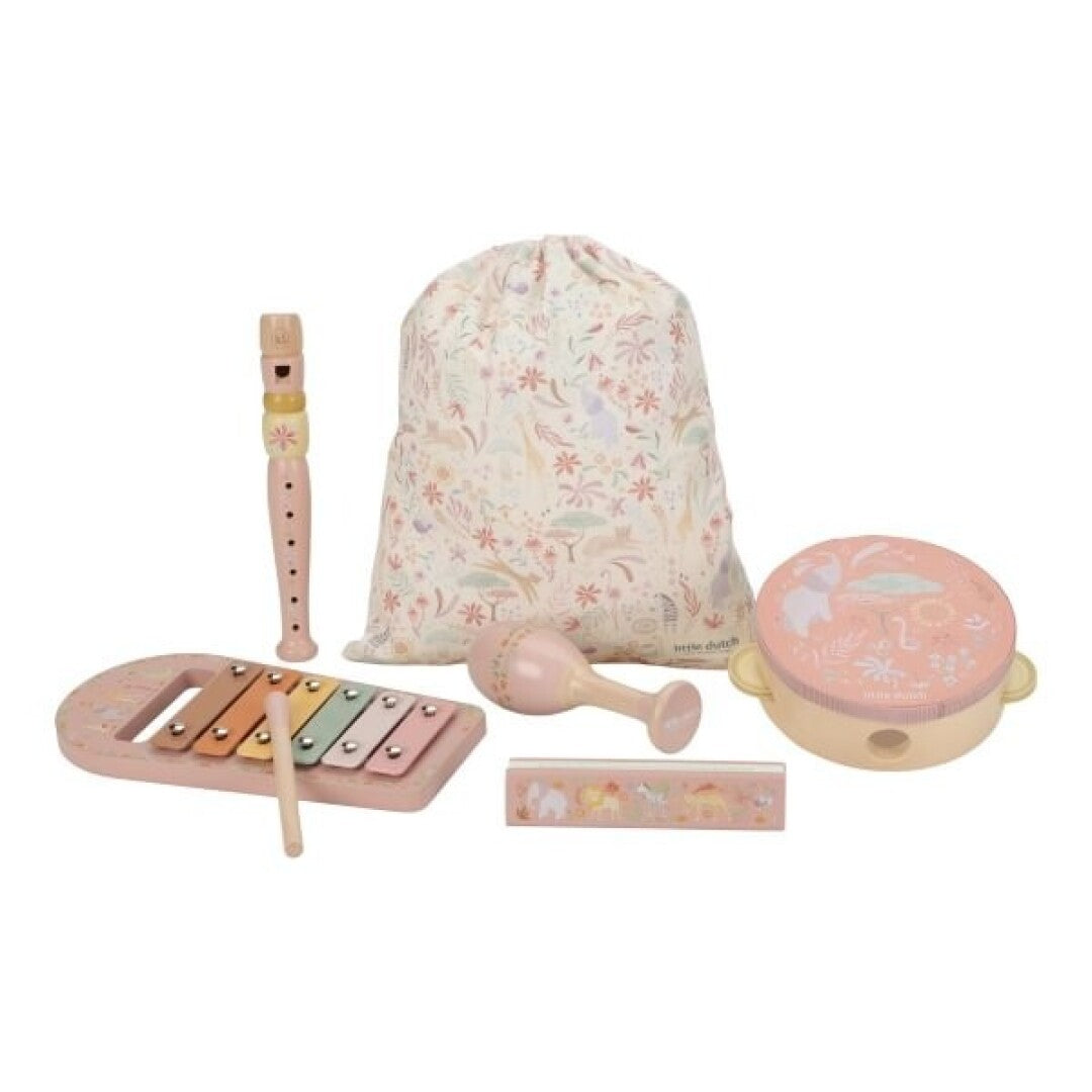 Set Musical Rosa Safari Friends - Little Dutch