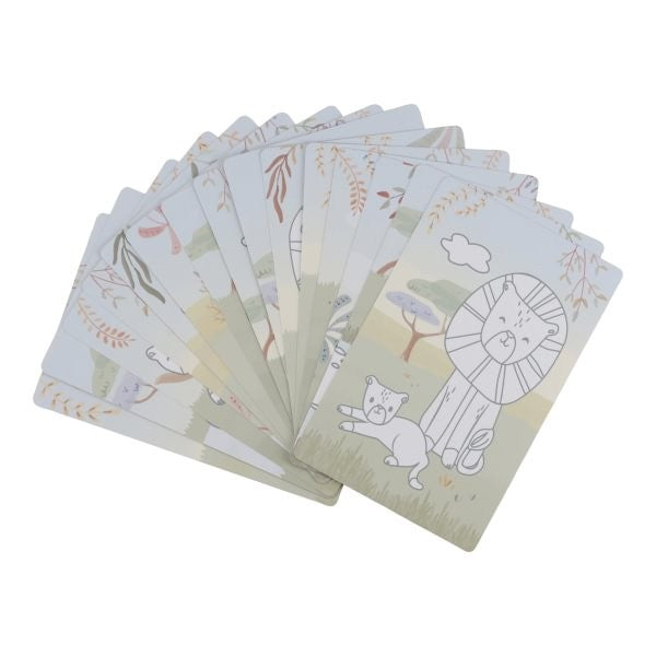 Tablet de Dibujo Verde Safari Friends – Little Dutch
