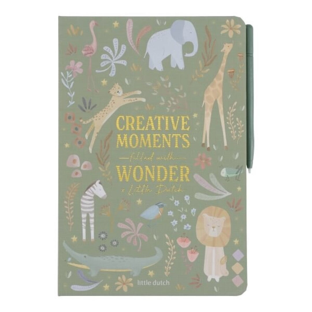 Tablet de Dibujo Verde Safari Friends – Little Dutch