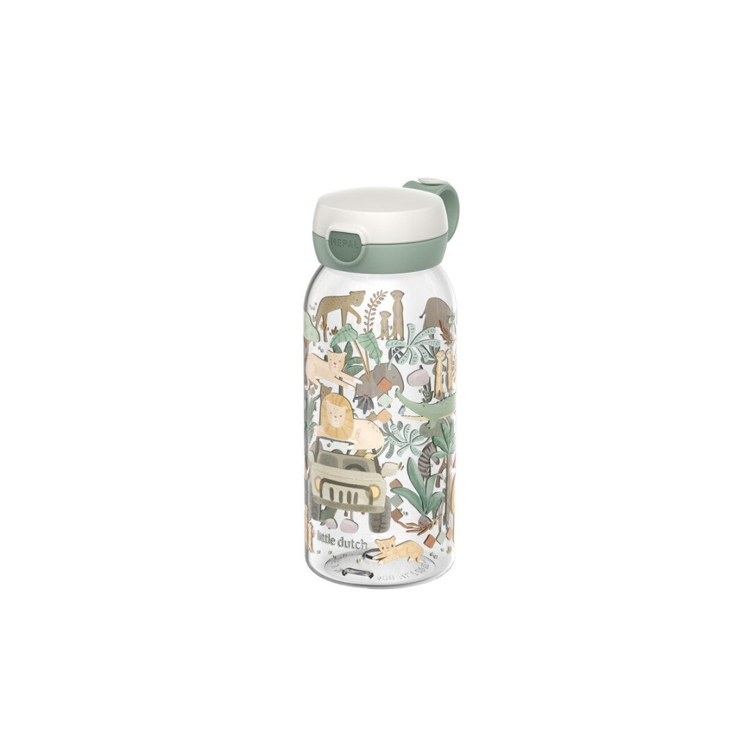 Botella Flip Campus 600 ml Safari – Mepal x Little Dutch