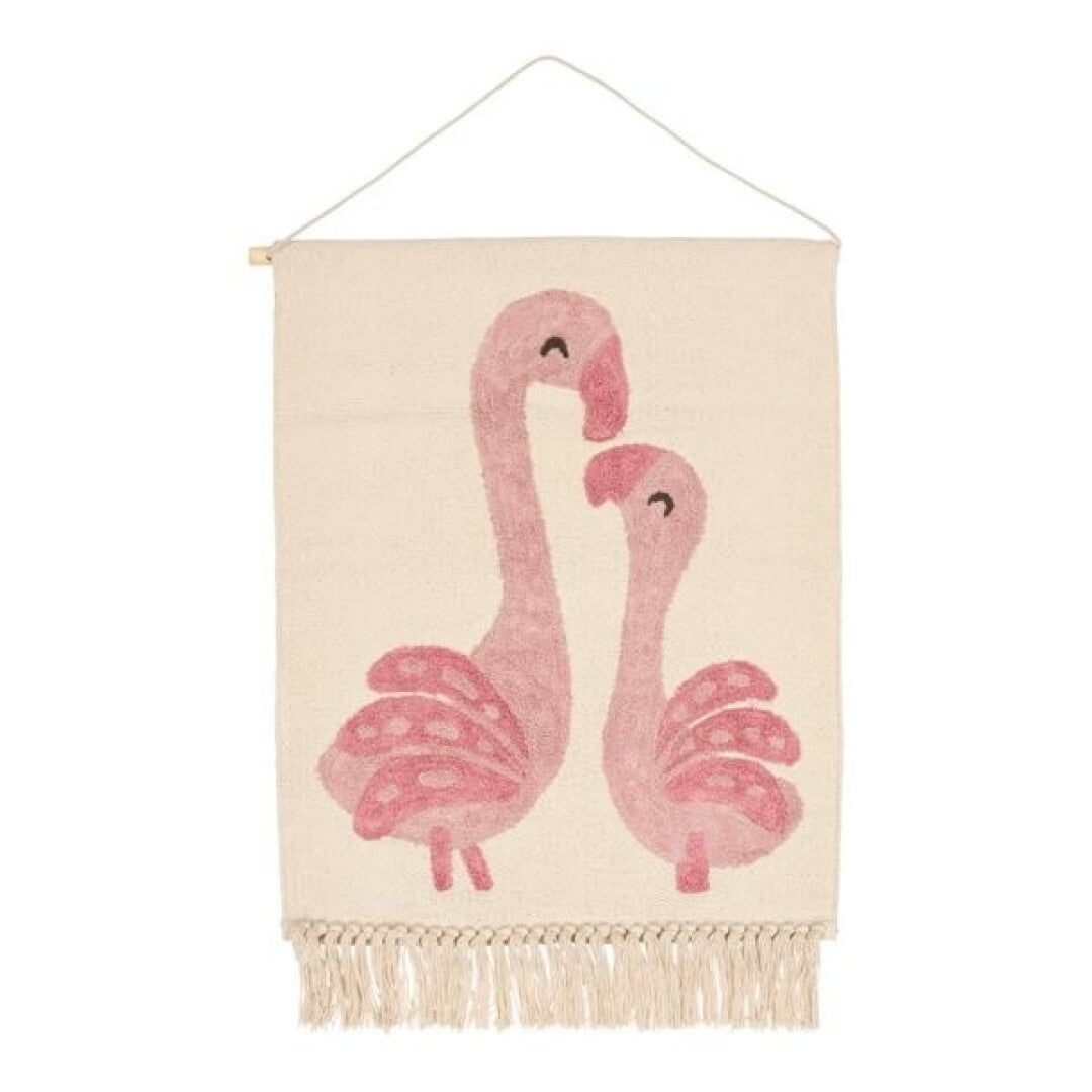 Tapiz pared Flamenco Safari Friends - Little Dutch