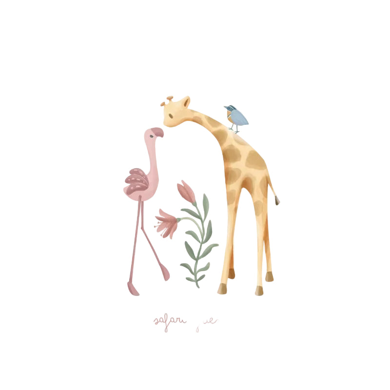 Poster Blooming Safari Friends A3 - Little Dutch