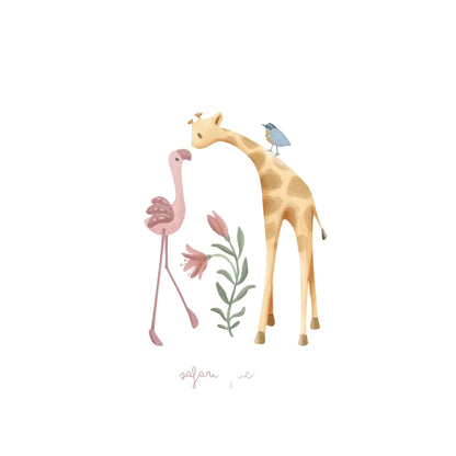 Poster Blooming Safari Friends A3 - Little Dutch