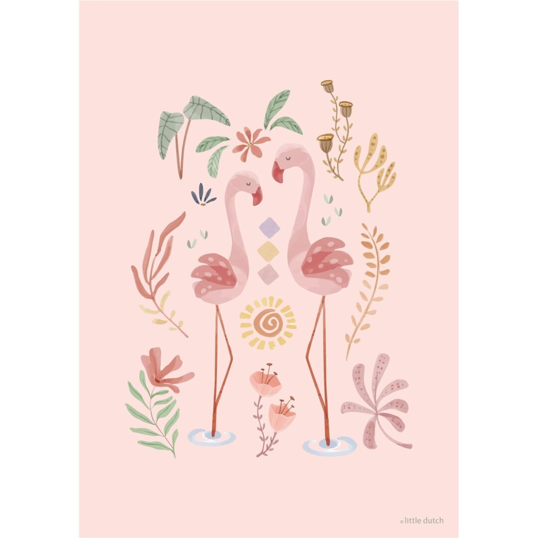 Poster Blooming Safari Friends A3 - Little Dutch