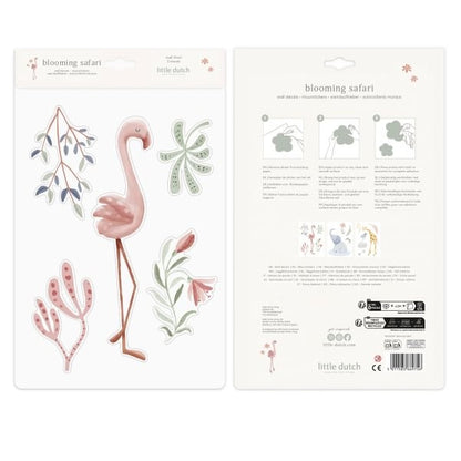 Set de Vinilos de Pared Blooming Safari Friends – Little Dutch