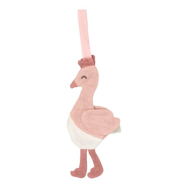 Chupetero Muselina Flamenco Rosa – Little Dutch