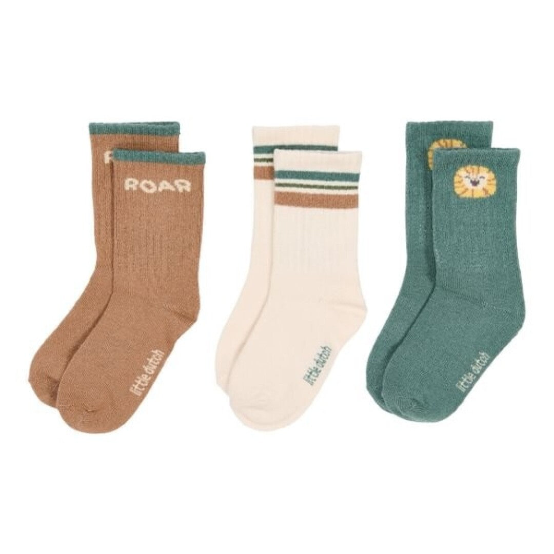 Pack 3 Calcetines Niño Safari Friends – Little Dutch