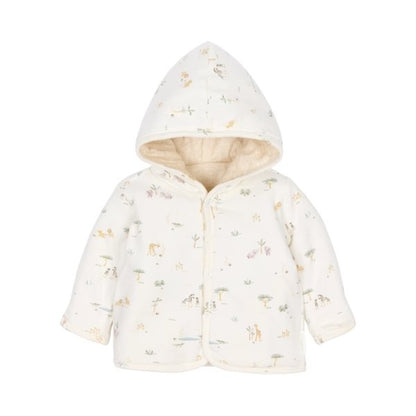 Chaqueta Reversible Vainilla Melee Safari Friends – Little Dutch