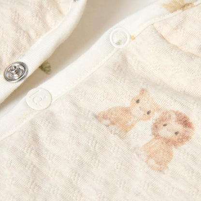 Chaqueta Reversible Vainilla Melee Safari Friends – Little Dutch