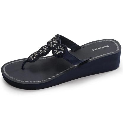 Cholas perlas con tacón marino - Isotoner