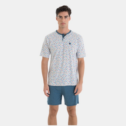 Pijama manga corta botones panadero - Massana