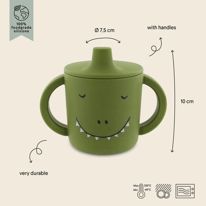 Taza silicona con boquilla Mr. Dino - Trixie