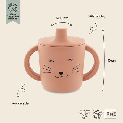 Taza silicona con boquilla Mrs. Cat - Trixie