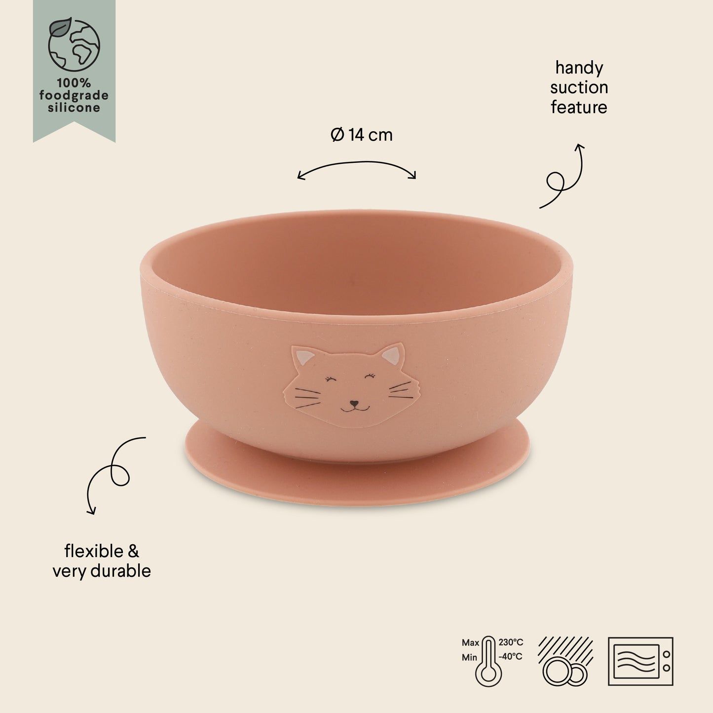 Cuenco silicona con ventosa Mrs. Cat - Trixie