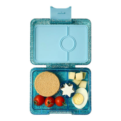 Caja almuerzo snack 3C Glitter Blue - Yumbox