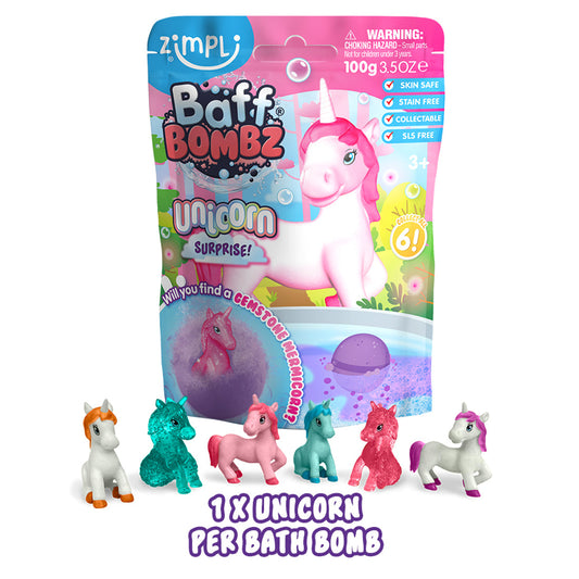 Bomba de baño Surprise Unicornios - Zimpli